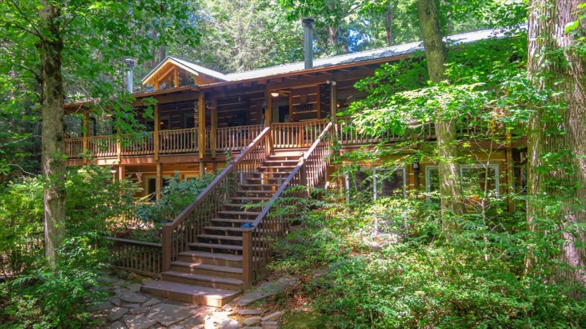 Waterfront Mountain Cabin With Hot Tub Blue Ridge Exterior photo