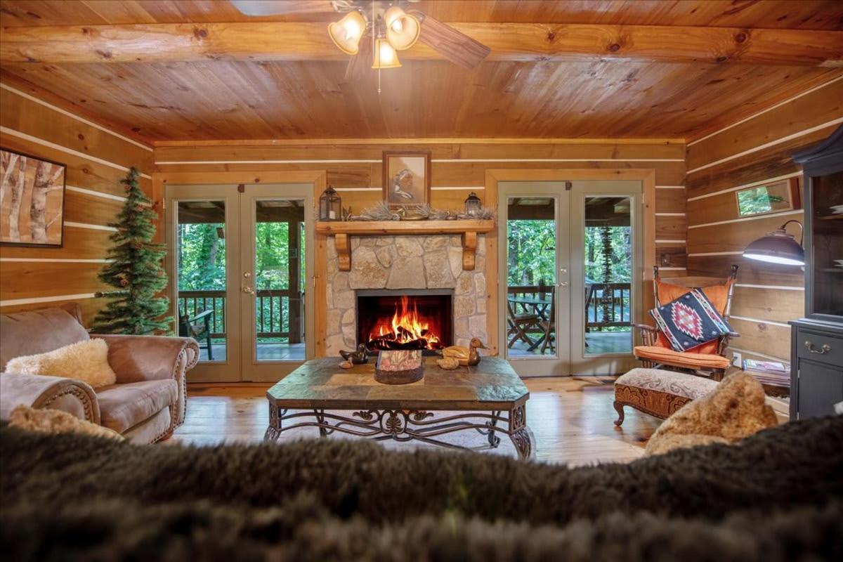 Waterfront Mountain Cabin With Hot Tub Blue Ridge Exterior photo