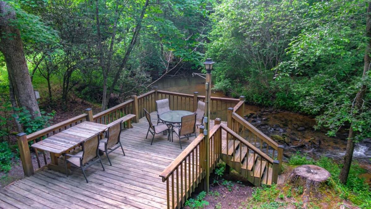 Waterfront Mountain Cabin With Hot Tub Blue Ridge Exterior photo