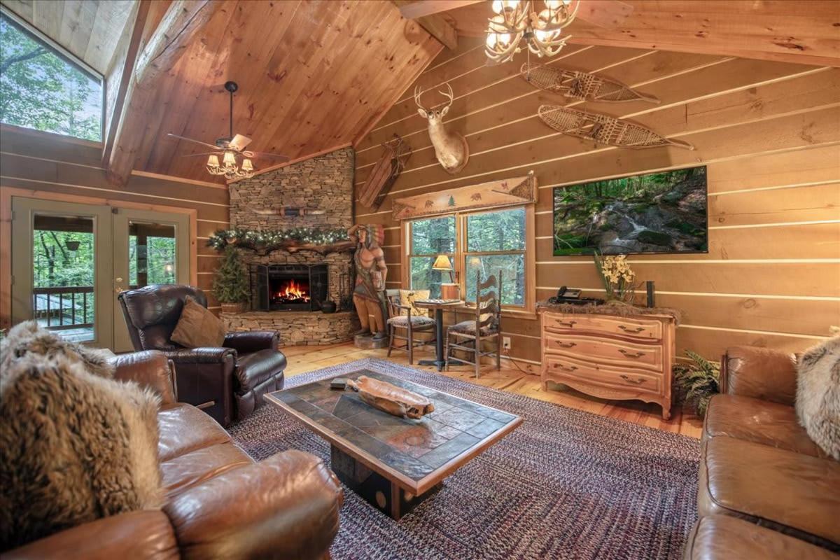 Waterfront Mountain Cabin With Hot Tub Blue Ridge Exterior photo