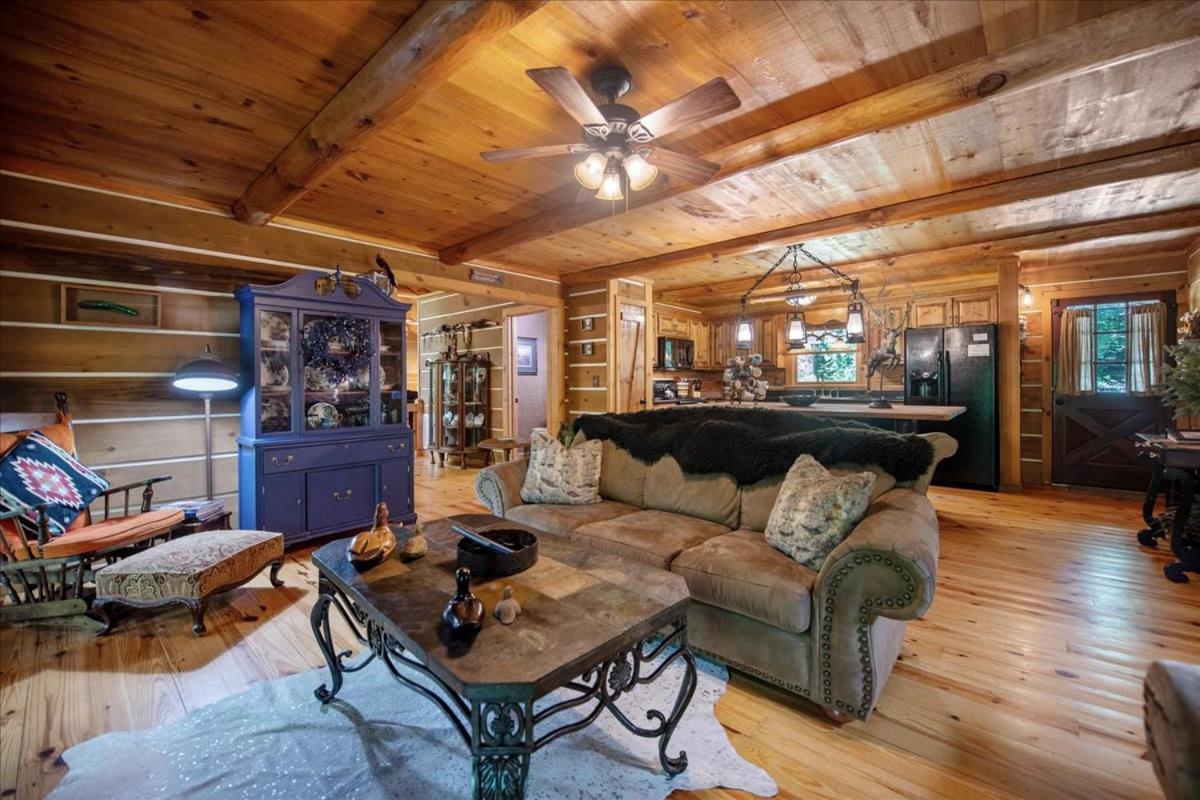 Waterfront Mountain Cabin With Hot Tub Blue Ridge Exterior photo