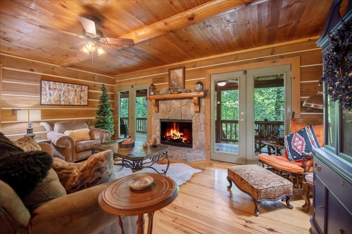 Waterfront Mountain Cabin With Hot Tub Blue Ridge Exterior photo