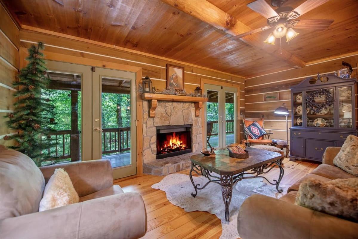 Waterfront Mountain Cabin With Hot Tub Blue Ridge Exterior photo