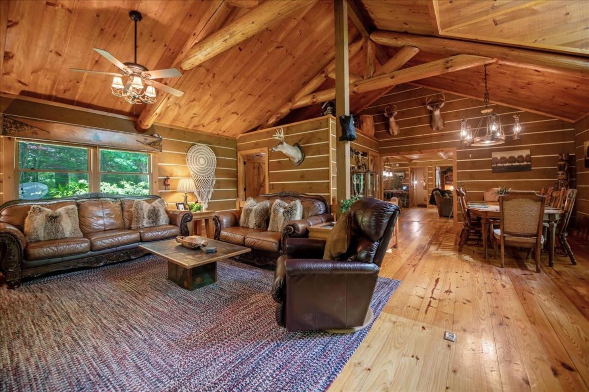 Waterfront Mountain Cabin With Hot Tub Blue Ridge Exterior photo