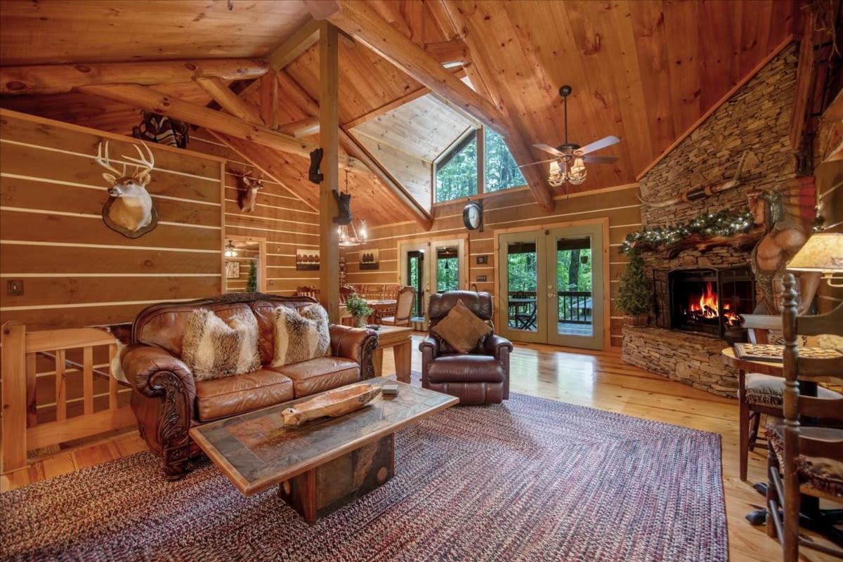 Waterfront Mountain Cabin With Hot Tub Blue Ridge Exterior photo
