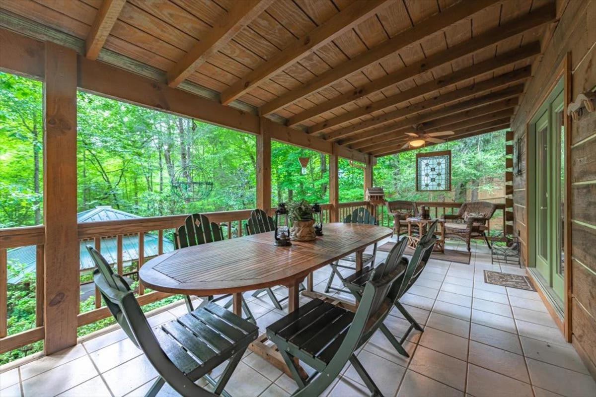 Waterfront Mountain Cabin With Hot Tub Blue Ridge Exterior photo