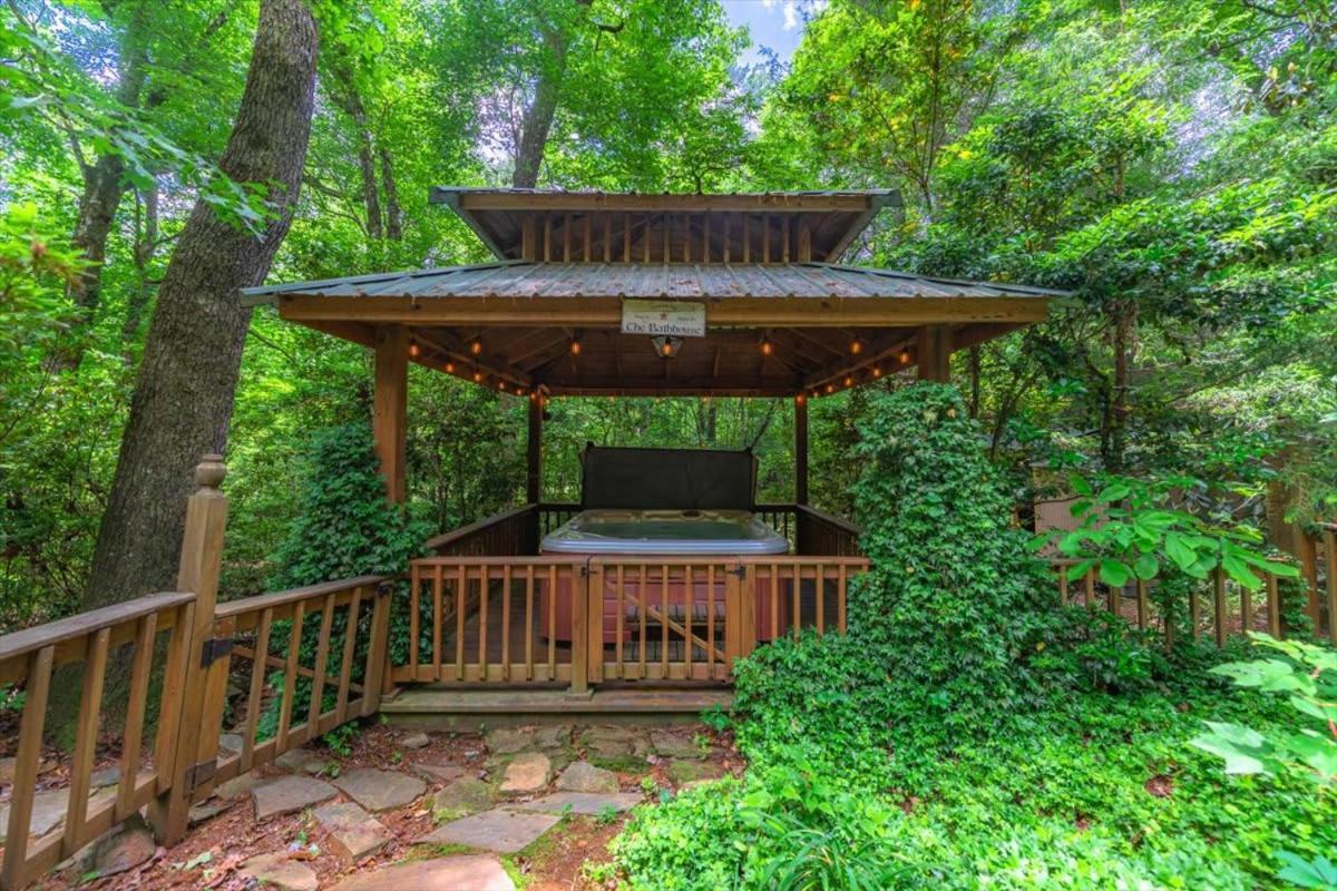 Waterfront Mountain Cabin With Hot Tub Blue Ridge Exterior photo