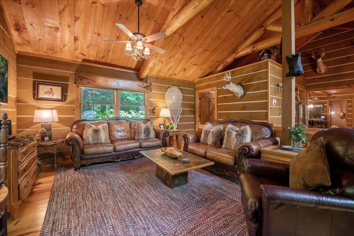 Waterfront Mountain Cabin With Hot Tub Blue Ridge Exterior photo