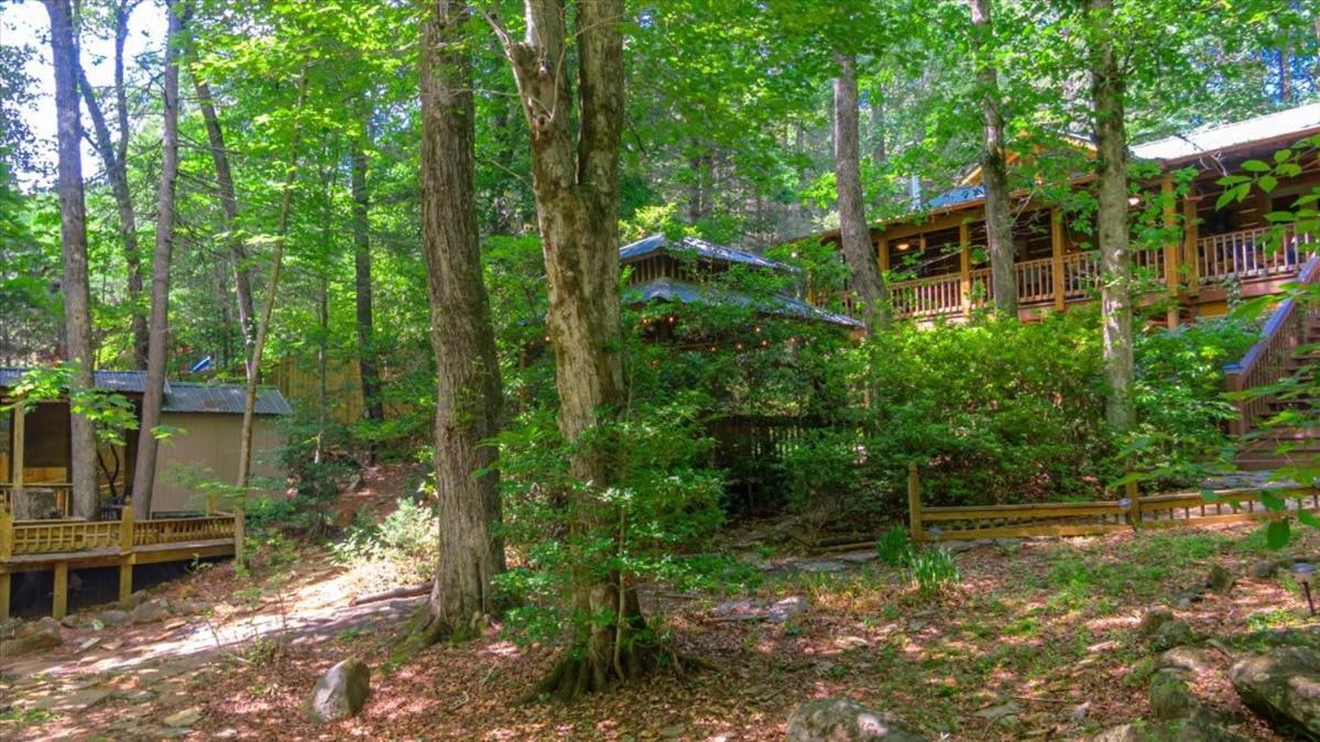 Waterfront Mountain Cabin With Hot Tub Blue Ridge Exterior photo